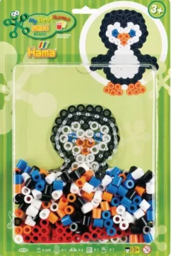 HAMA Bügelperlen Maxi - Stiftplatte Pinguin + 250 Perlen | Teddy Toys Kinderwelt