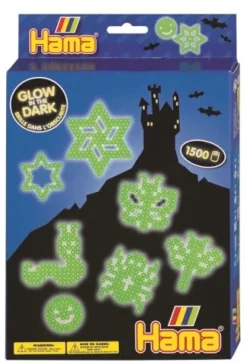 HAMA Bügelperlen Midi - Geschenkpackung Nachtleuchtend, 1500 Stück | Teddy Toys Kinderwelt