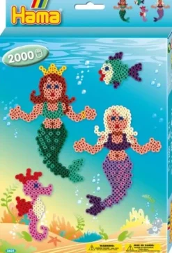 HAMA Bügelperlen Midi - Geschenkpackung Meerjungfrauen, 2000 Stück | Teddy Toys Kinderwelt