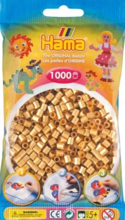 HAMA Bügelperlen Midi - Gold, 1000 Perlen | Teddy Toys Kinderwelt