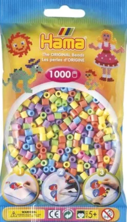 HAMA Bügelperlen Midi - Pastell gemischt, 1000 Perlen | Teddy Toys Kinderwelt