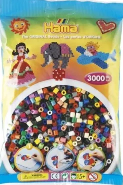 HAMA Bügelperlen Midi - Vollton Mix, 3000 Perlen | Teddy Toys Kinderwelt