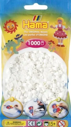 HAMA Bügelperlen Midi - Weiß, 1000 Perlen | Teddy Toys Kinderwelt