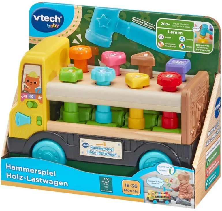 Hammerspiel Holz-Lastwagen | Teddy Toys Kinderwelt