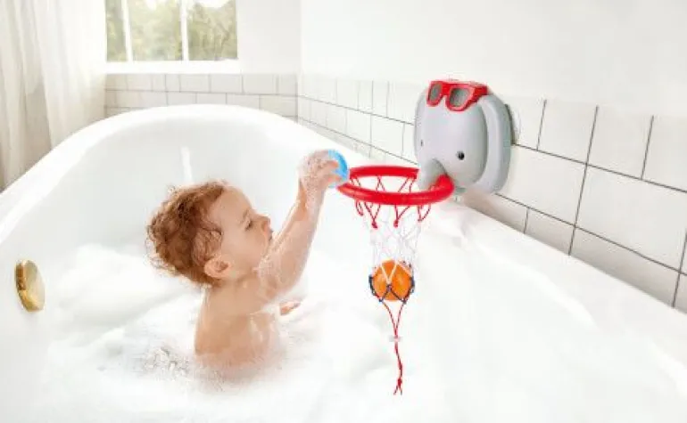 Hape - Badespaß mit dem Elefanten-Basketballkorb | Teddy Toys Kinderwelt