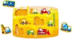 Hape - Baustellenpuzzle, 10 Teile | Teddy Toys Kinderwelt