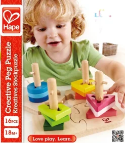 Hape - Kreatives Steckpuzzle | Teddy Toys Kinderwelt