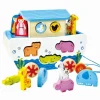 Hape - Nachzieh-Arche mit Figuren | Nachzieh- und Schiebespielzeug | Baby-und Kleinkindspielzeug | Spielzeug | Teddy Toys Kinderwelt