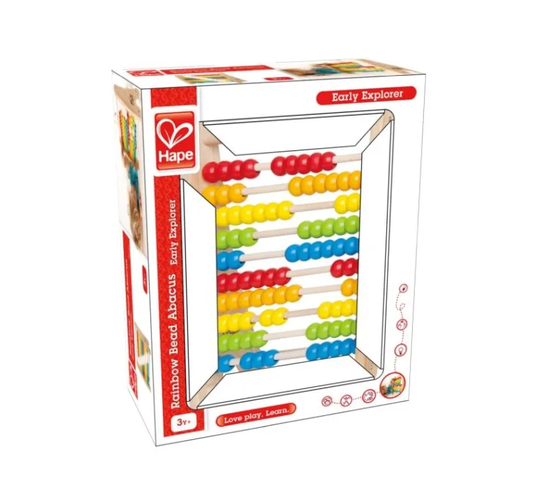 Hape - Regenbogen-Abakus | Schul-und Lernzubehör | Schule & Co. | Spielzeug | Teddy Toys Kinderwelt