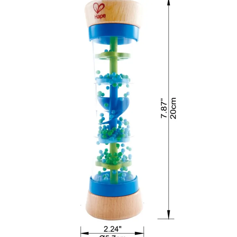 Hape - Regenmacher, blau | Lernspiele & Puzzle | Baby-und Kleinkindspielzeug | Spielzeug | Teddy Toys Kinderwelt
