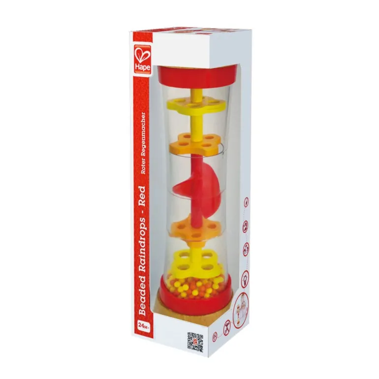 Hape - Regenmacher, rot | Lernspiele & Puzzle | Baby-und Kleinkindspielzeug | Spielzeug | Teddy Toys Kinderwelt