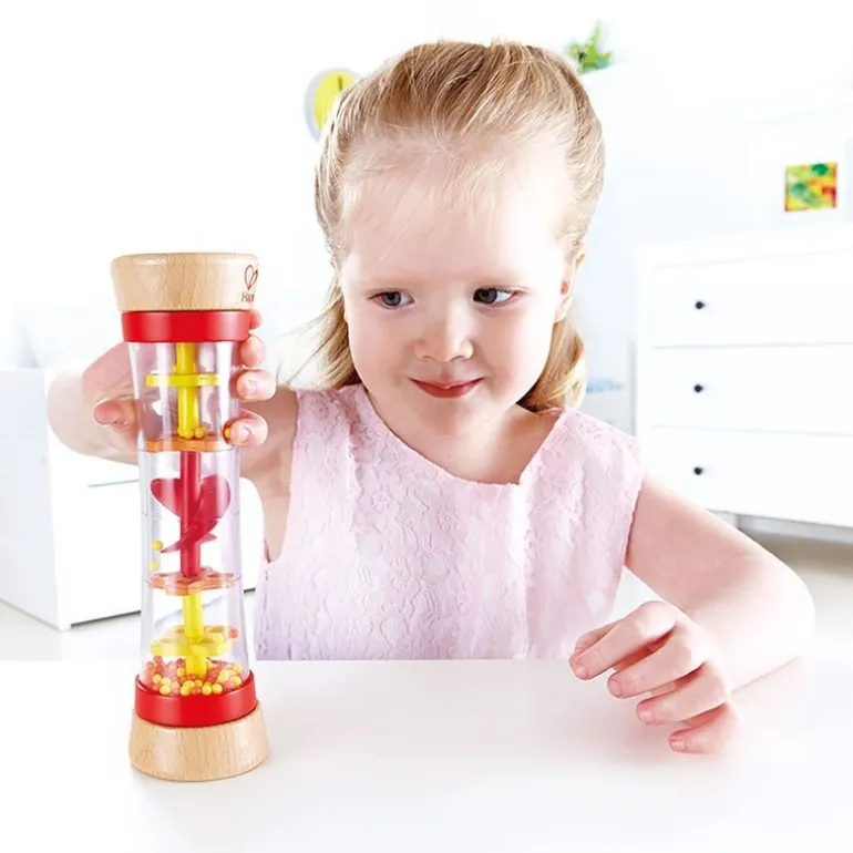 Hape - Regenmacher, rot | Lernspiele & Puzzle | Baby-und Kleinkindspielzeug | Spielzeug | Teddy Toys Kinderwelt