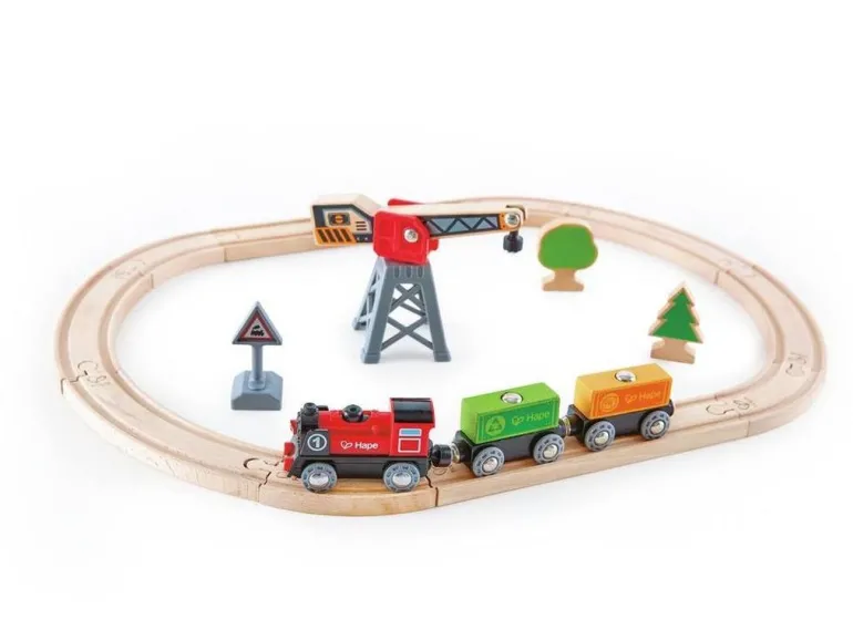 Hape Frachtlieferung-Eisenbahn, Kreis | Teddy Toys Kinderwelt
