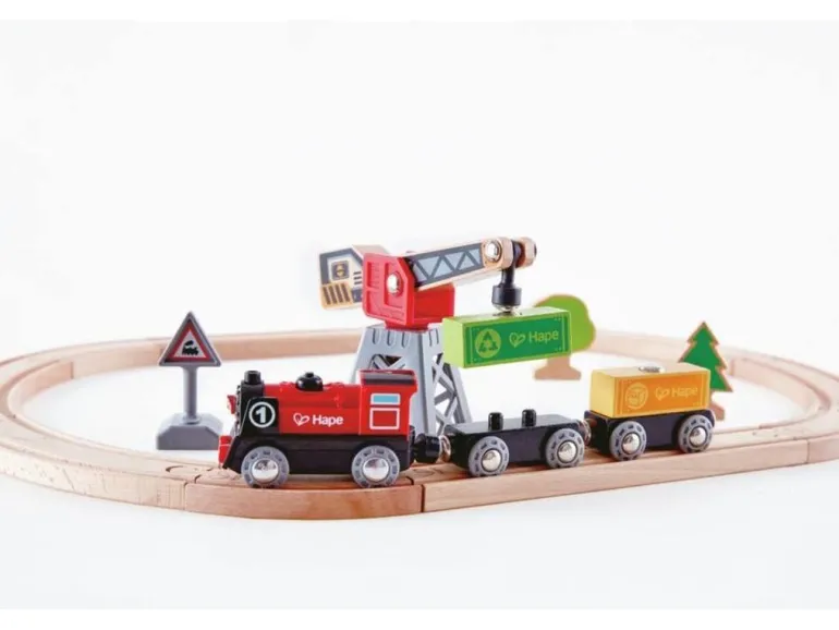Hape Frachtlieferung-Eisenbahn, Kreis | Teddy Toys Kinderwelt