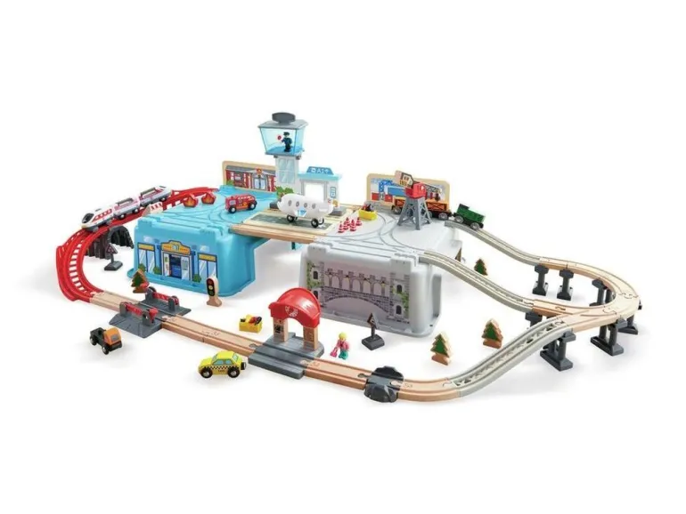 Hape Großstadtlandschaft Eisenbahn in Aufbewahrungsbox | Teddy Toys Kinderwelt