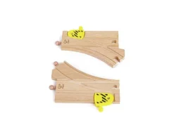 Hape Mechanische Y-Eisenbahnschienen, 2 Stück | Teddy Toys Kinderwelt