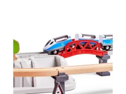 Hape Stadtbahn Set in Aufbewahrungsbox | Teddy Toys Kinderwelt