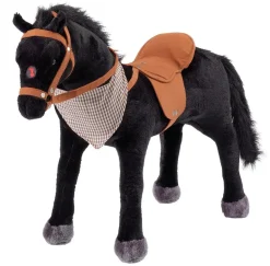 Happy People - Reitpferd "Black Beauty" mit Sound, schwarz | Teddy Toys Kinderwelt