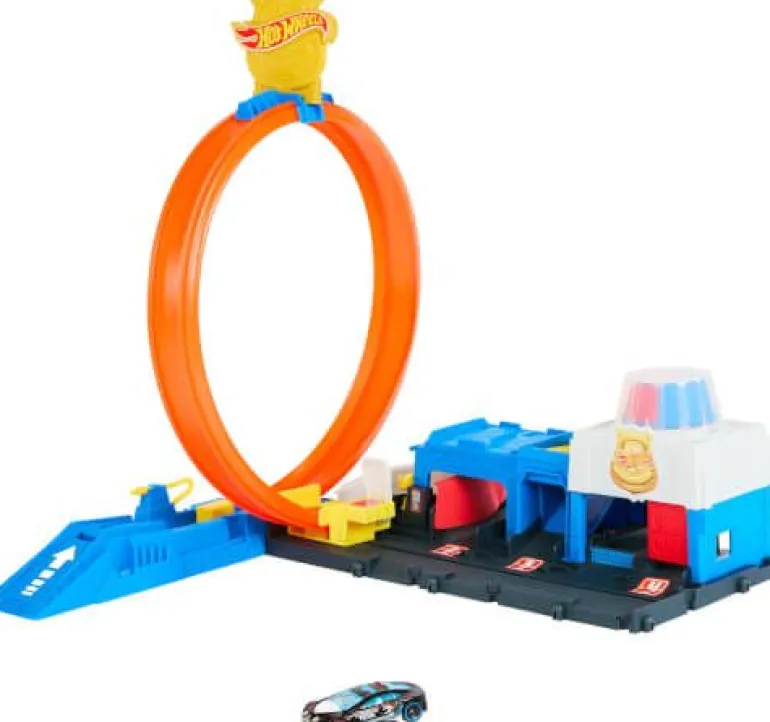 Hot Wheels City Super Polizeiwache-Spielset mit Spielzeug-Polizei | Teddy Toys Kinderwelt