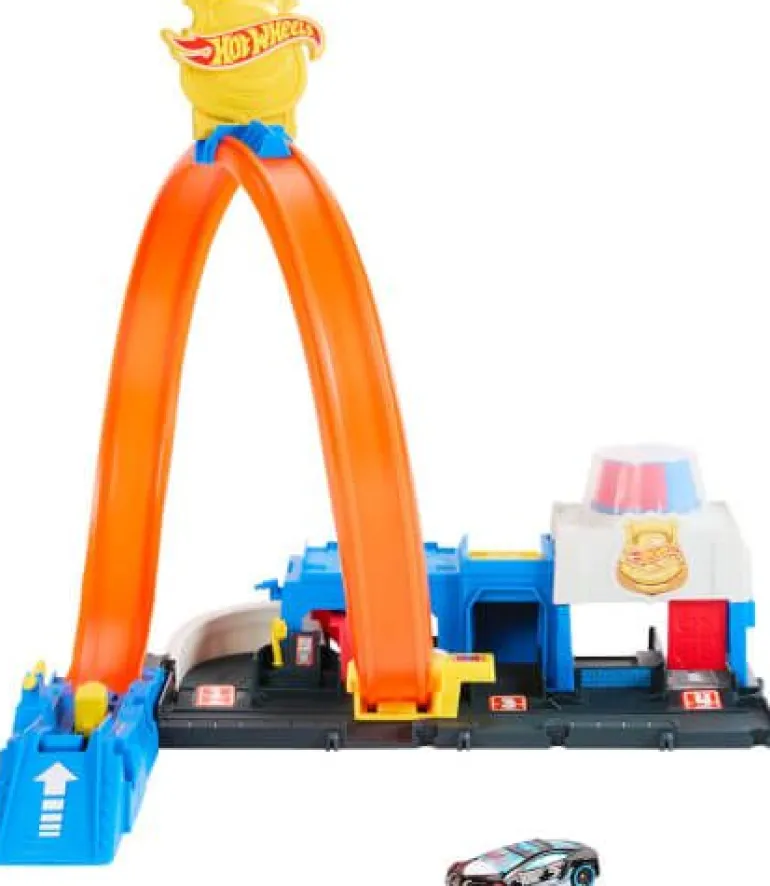 Hot Wheels City Super Polizeiwache-Spielset mit Spielzeug-Polizei | Teddy Toys Kinderwelt