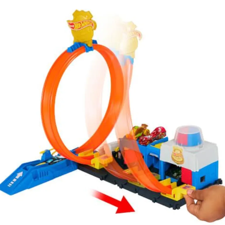 Hot Wheels City Super Polizeiwache-Spielset mit Spielzeug-Polizei | Teddy Toys Kinderwelt