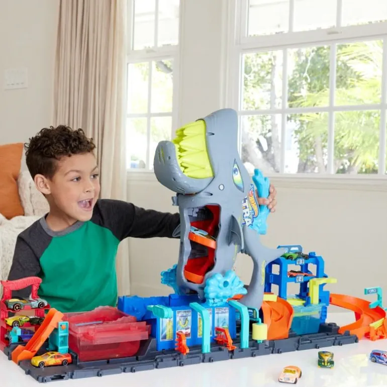 Hot Wheels City Ultimative Hai Auto-Waschanlage | Teddy Toys Kinderwelt
