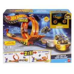 Hot Wheels Monster Trucks Loop & Flip Trophy Challenge-Spielset u | Teddy Toys Kinderwelt