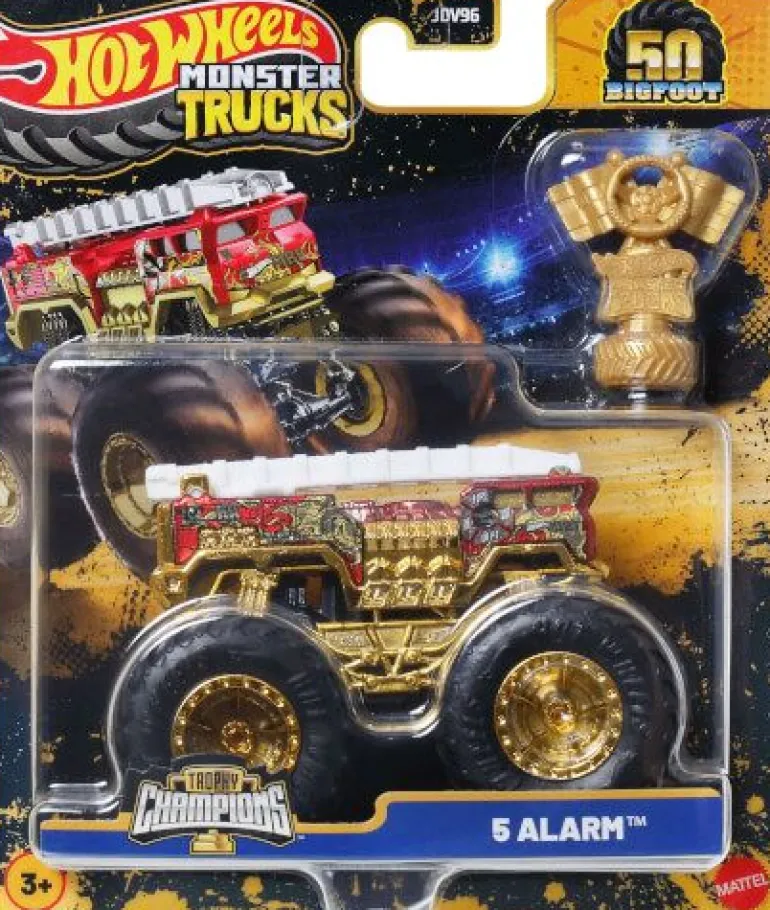 Hot Wheels Monster Trucks Trophy Champions Premium Die-Cast-Fahrz | Teddy Toys Kinderwelt