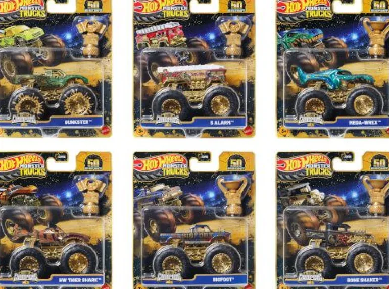 Hot Wheels Monster Trucks Trophy Champions Premium Die-Cast-Fahrz | Teddy Toys Kinderwelt
