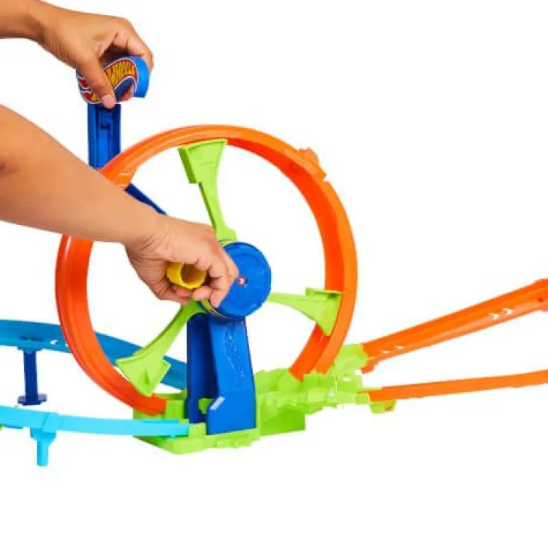 Hot Wheels Schnellstart- und Looping-Spielset mit Die-Cast-Spielz | Teddy Toys Kinderwelt