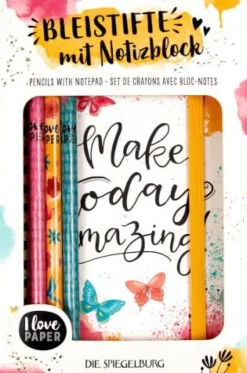 I love Paper - Bleistifte mit Notizblock | Teddy Toys Kinderwelt