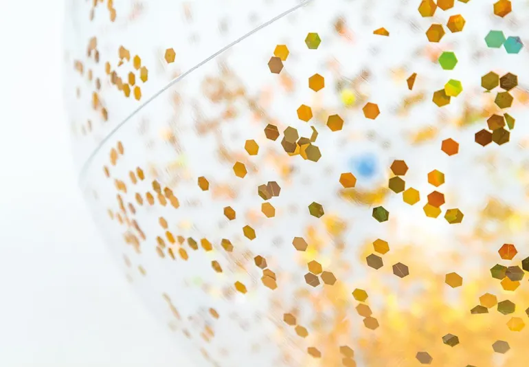 INTEX - Strandball Glitter, aufblasbar, sortiert | Aufblasbare Badeartikel | Wasserspaß | Spielzeug | Teddy Toys Kinderwelt