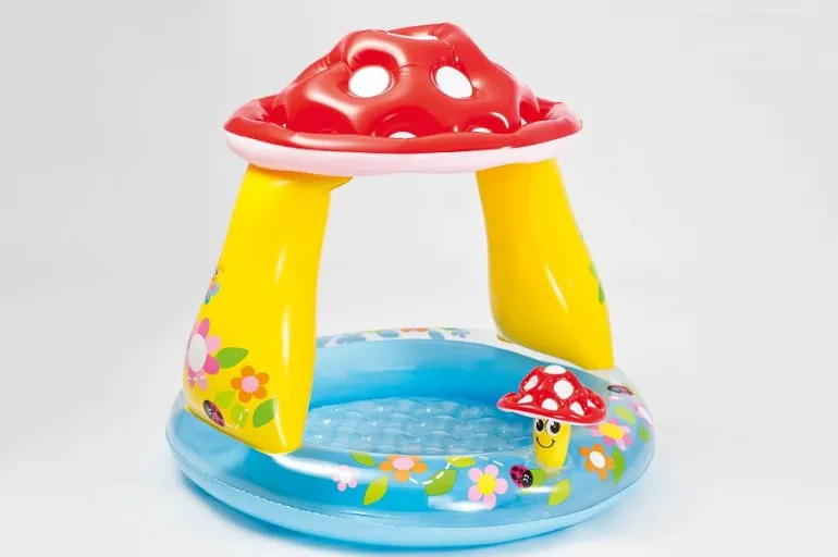 Intex BabyPool ''Mushroom'' mit Sonnenschutz, Wasserbedarf ca 45l | Teddy Toys Kinderwelt