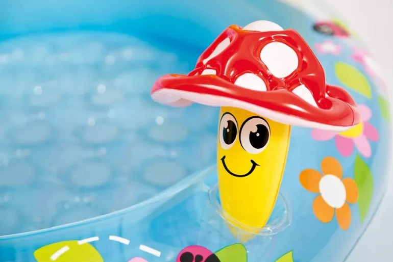 Intex BabyPool ''Mushroom'' mit Sonnenschutz, Wasserbedarf ca 45l | Teddy Toys Kinderwelt