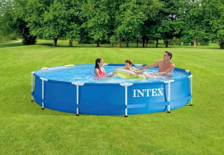 Intex-Metall Frame Pool-Set 366x76cm, inkl-pumpe-28212GN | Teddy Toys Kinderwelt