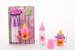 Johntoy - Baby Rose Baby Trinkflaschen, 2 Stück | Puppenzubehör | Puppen & Zubehör | Spielzeug | Teddy Toys Kinderwelt