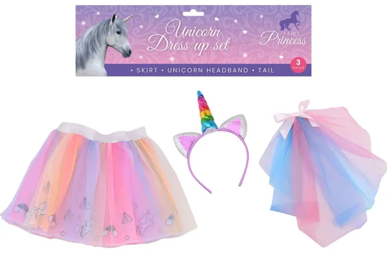 Johntoy - Einhorn Verkleidungsset, 3-teilig | Teddy Toys Kinderwelt