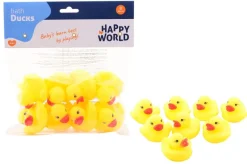 Johntoy - Happy World Badeenten, 8 Stück | Teddy Toys Kinderwelt