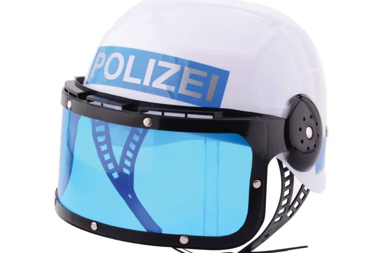 Johntoy - Polizeihelm Deutsche Version, silber-blau | Teddy Toys Kinderwelt