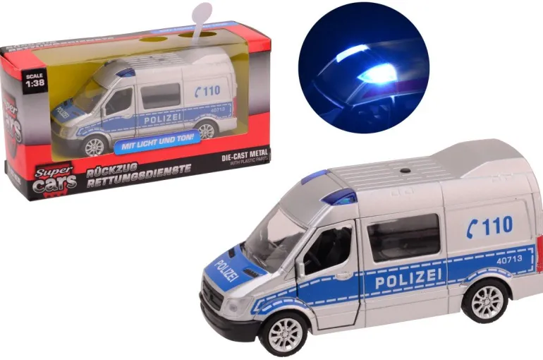 Johntoy - Super Cars Polizei Bus mit Licht & Sound | Teddy Toys Kinderwelt