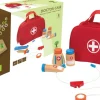 Jouéco® - Arzttasche mit Holzutensilien, 8 teilig | Teddy Toys Kinderwelt