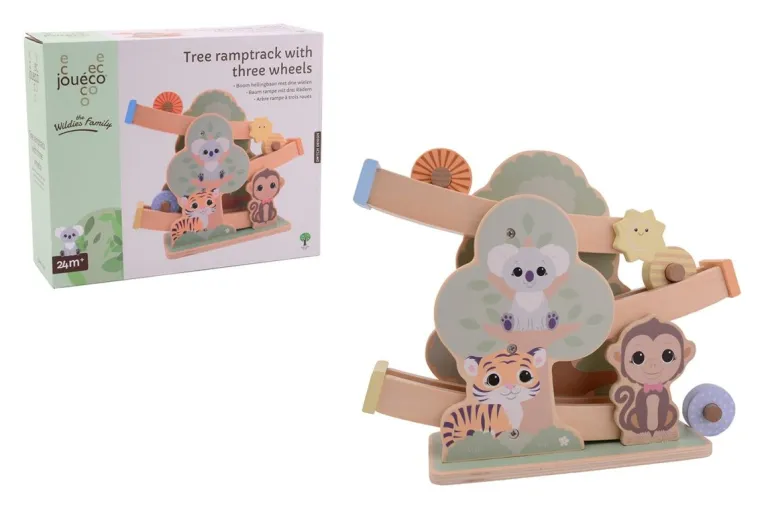 Jouéco® - Baumrampe mit Rollelemente, pastell | Teddy Toys Kinderwelt