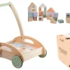 Jouéco® - Lauflernwagen mit Blöcken Holz Wildies | Teddy Toys Kinderwelt