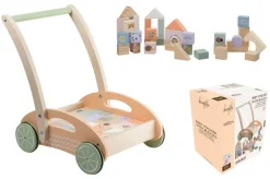 Jouéco® - Lauflernwagen mit Blöcken Holz Wildies | Teddy Toys Kinderwelt