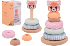 Jouéco® - Stacking Tower Stapelturm Plüsch/Holz | Teddy Toys Kinderwelt