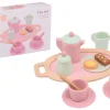 Jouéco® - Teeservice Holz 15 teilig, rosa | Teddy Toys Kinderwelt