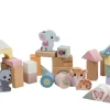 Jouéco® - The Wildies Family Holzbausteine in Tonne | Teddy Toys Kinderwelt