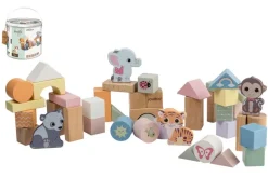 Jouéco® - The Wildies Family Holzbausteine in Tonne | Teddy Toys Kinderwelt