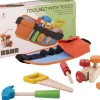 Jouéco® - Werkzeuggürtel mit Holzwerkzeug, 9 teilig | Teddy Toys Kinderwelt