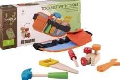 Jouéco® - Werkzeuggürtel mit Holzwerkzeug, 9 teilig | Teddy Toys Kinderwelt